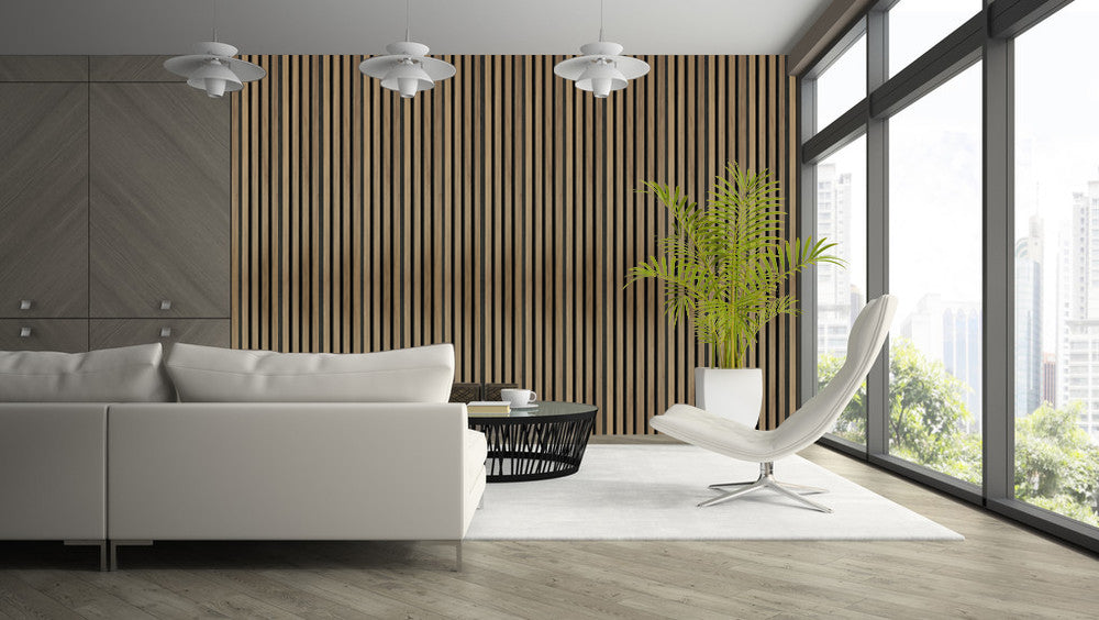 Japanese wall panels with bamboo design